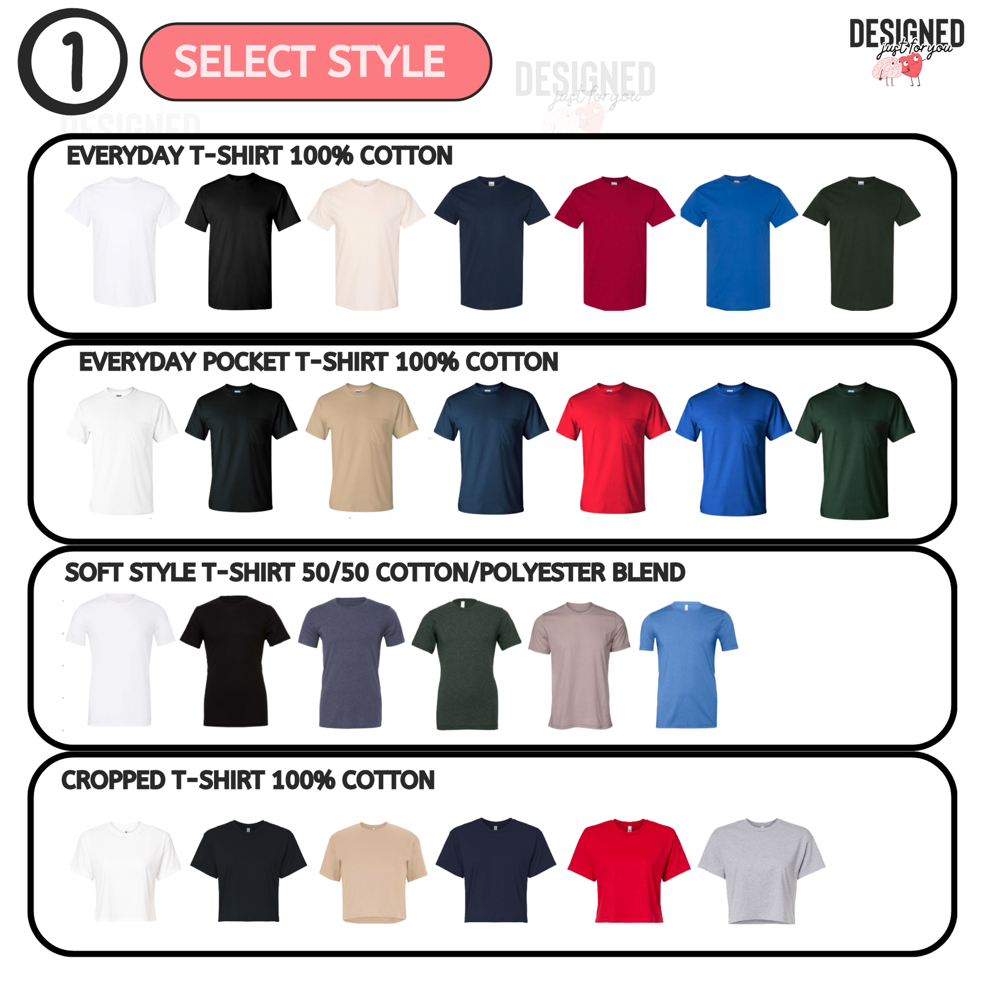 Just for you - Short Sleeve T-Shirt - Designs by Smiley