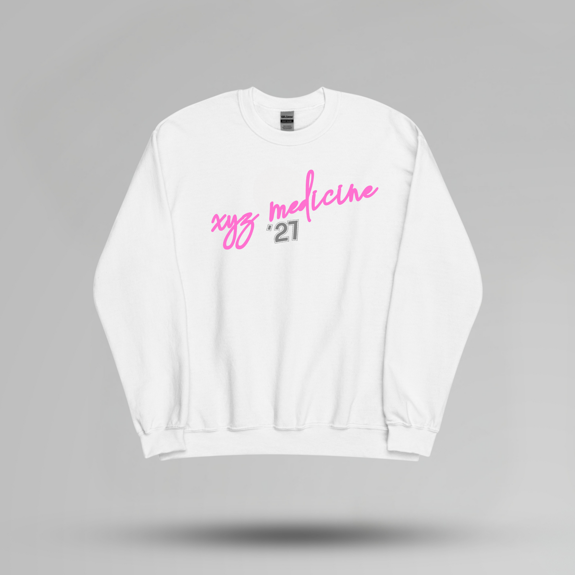 Retro Inspired Custom School Name Crewneck - Designs by Smiley