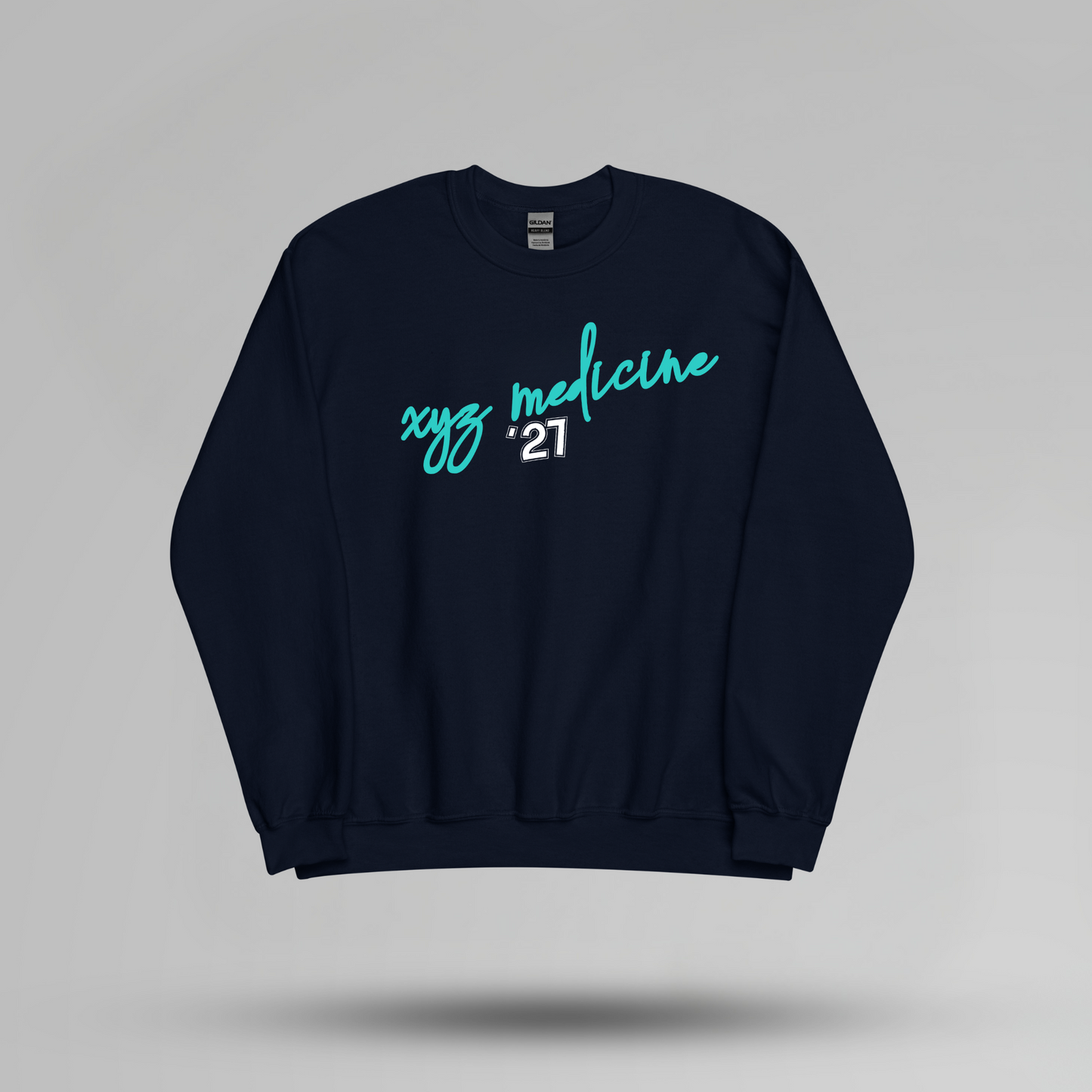 Retro Inspired Custom School Name Crewneck