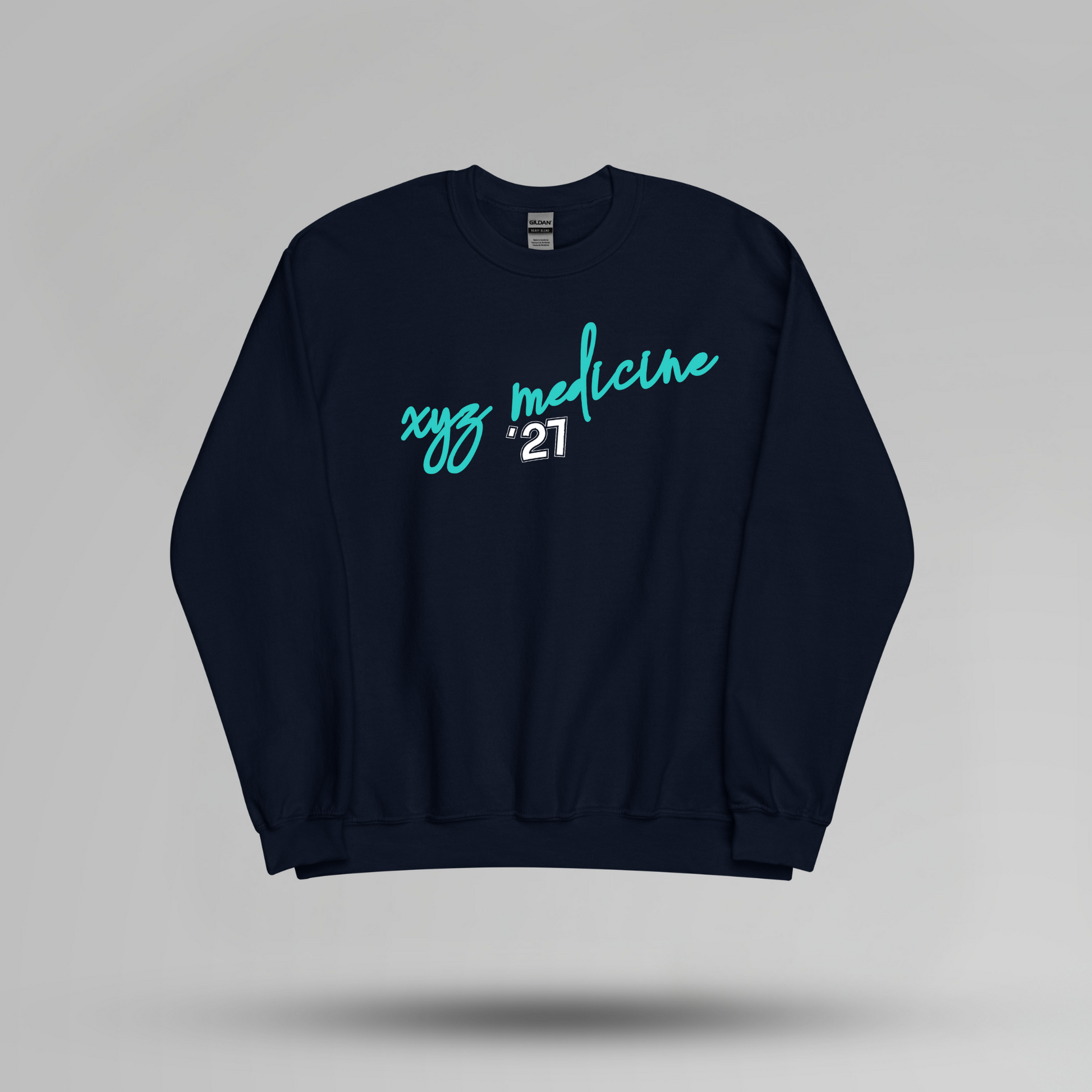 Retro Inspired Custom School Name Crewneck - Designs by Smiley