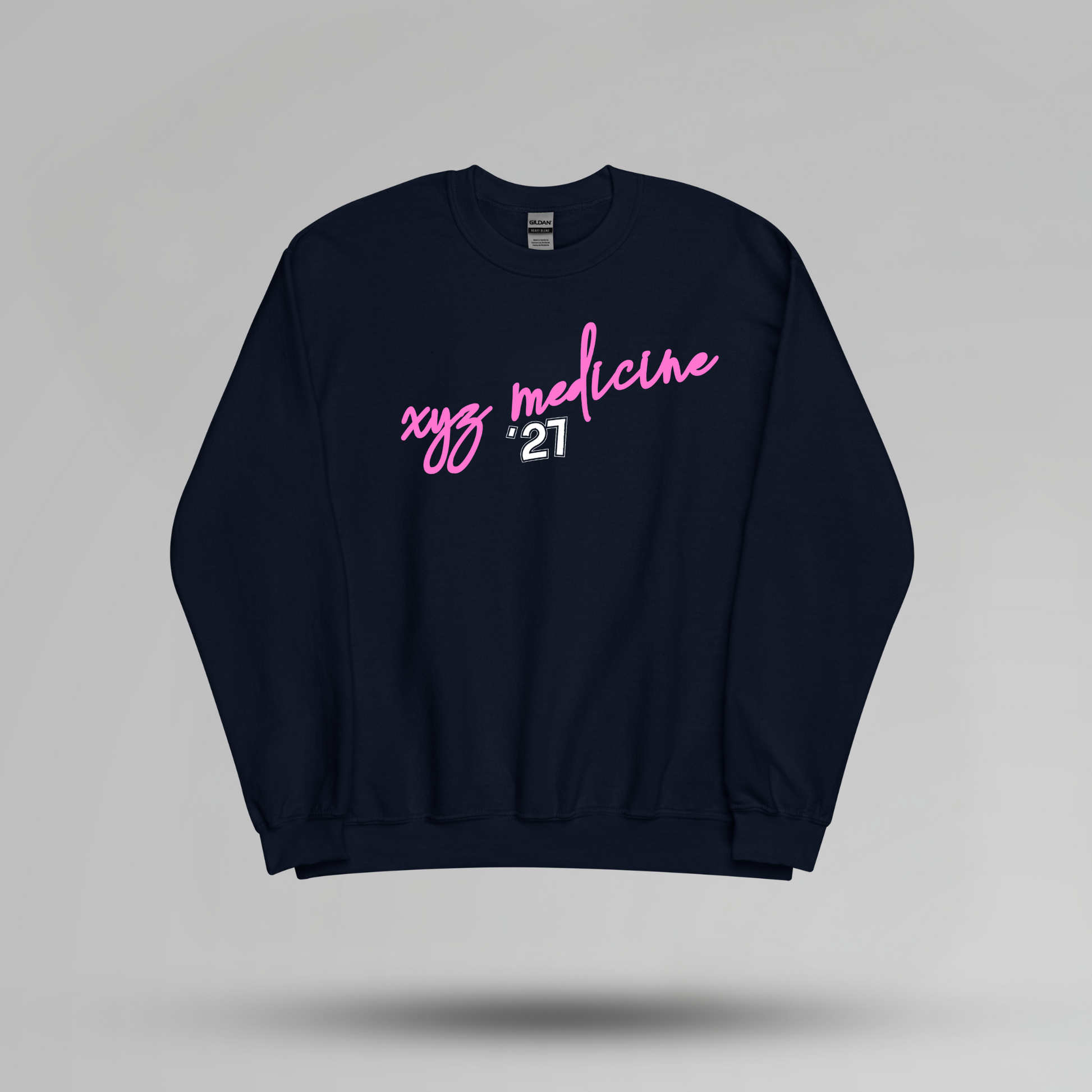 Retro Inspired Custom School Name Crewneck - Designs by Smiley