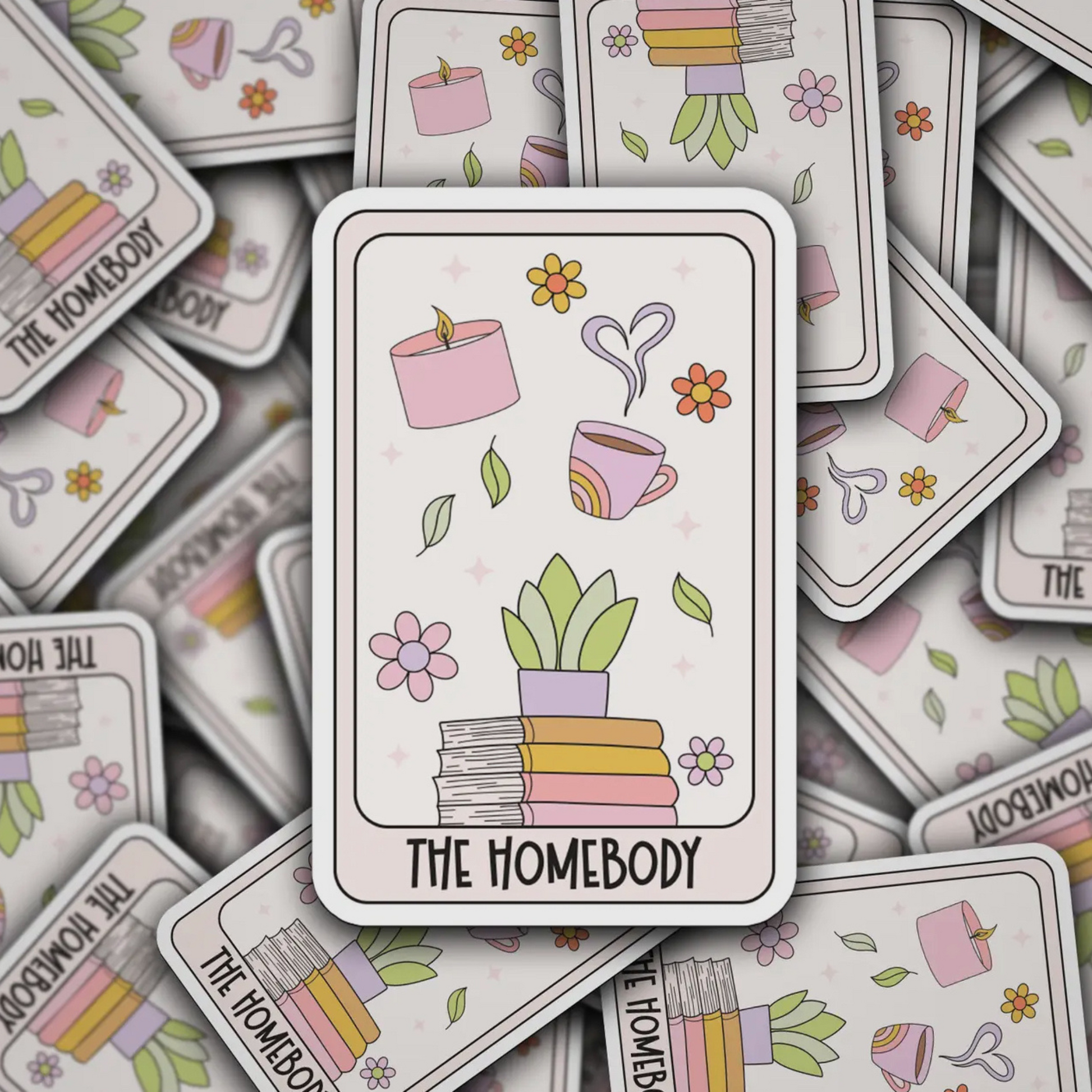 The Home Body – Cozy Girl Aesthetic Waterproof Vinyl Sticker - Designs by Smiley