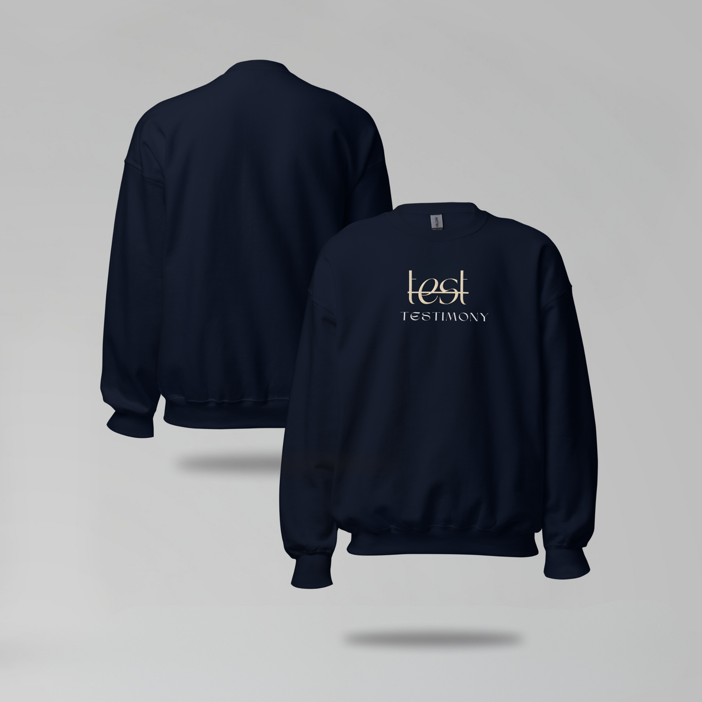 Test-imony Embroidered Crewneck Sweatshirt - Designs by Smiley