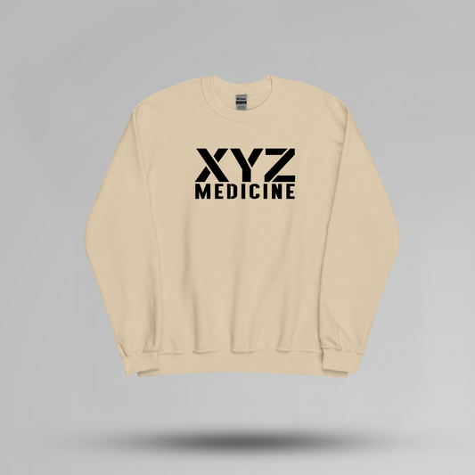 Stencil Font Custom School Name Crewneck - Large Center - Designs by Smiley