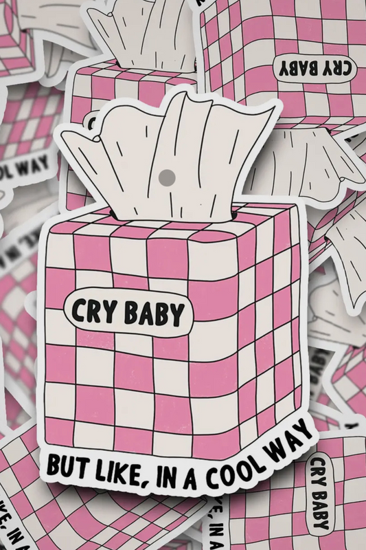 ‘But in a cool way’ Waterproof Vinyl Sticker - Designs by Smiley