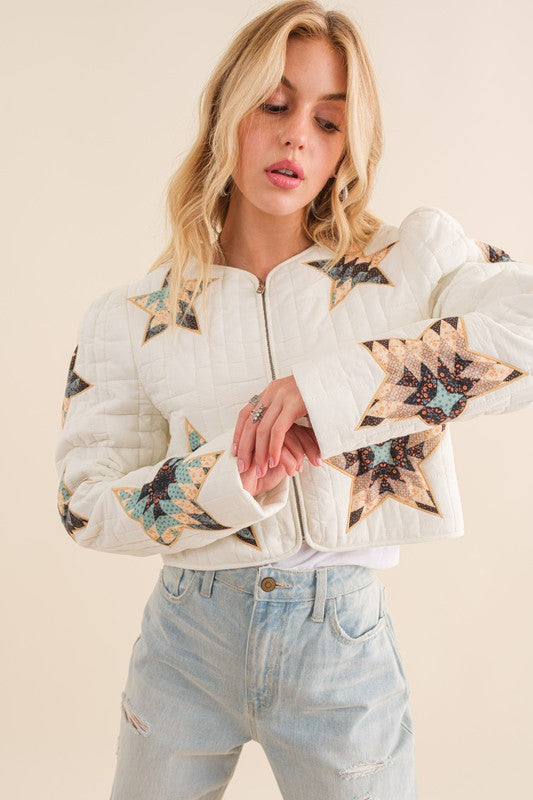 Starstruck Quilted Cropped Western Jacket