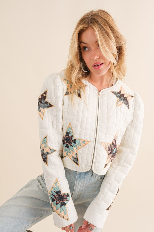 Starstruck Quilted Cropped Western Jacket