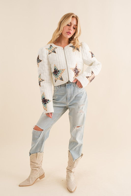 Starstruck Quilted Cropped Western Jacket