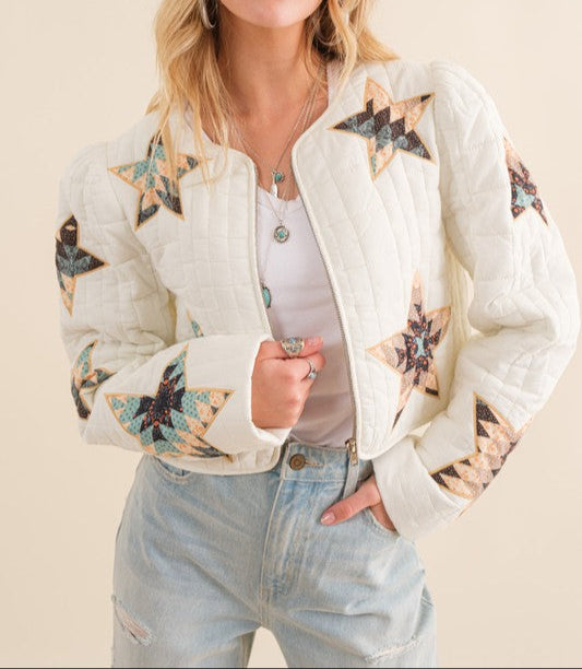 Starstruck Quilted Cropped Western Jacket