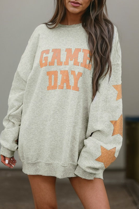 Game Day Star Sleeve Sweatshirt