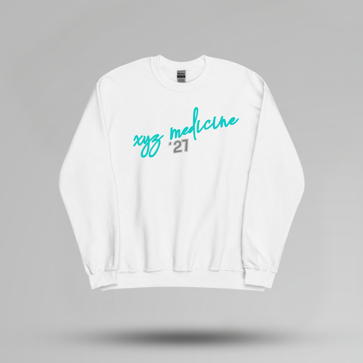 Retro Inspired Custom School Name Crewneck - Designs by Smiley