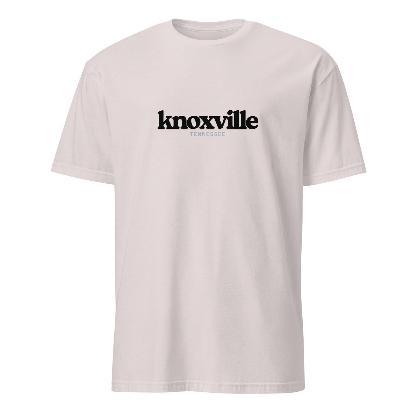 Ice Grey t-shirt with 'knoxville' printed on a white background