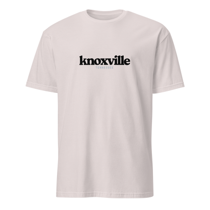Ice Grey t-shirt with 'knoxville' printed on a white background