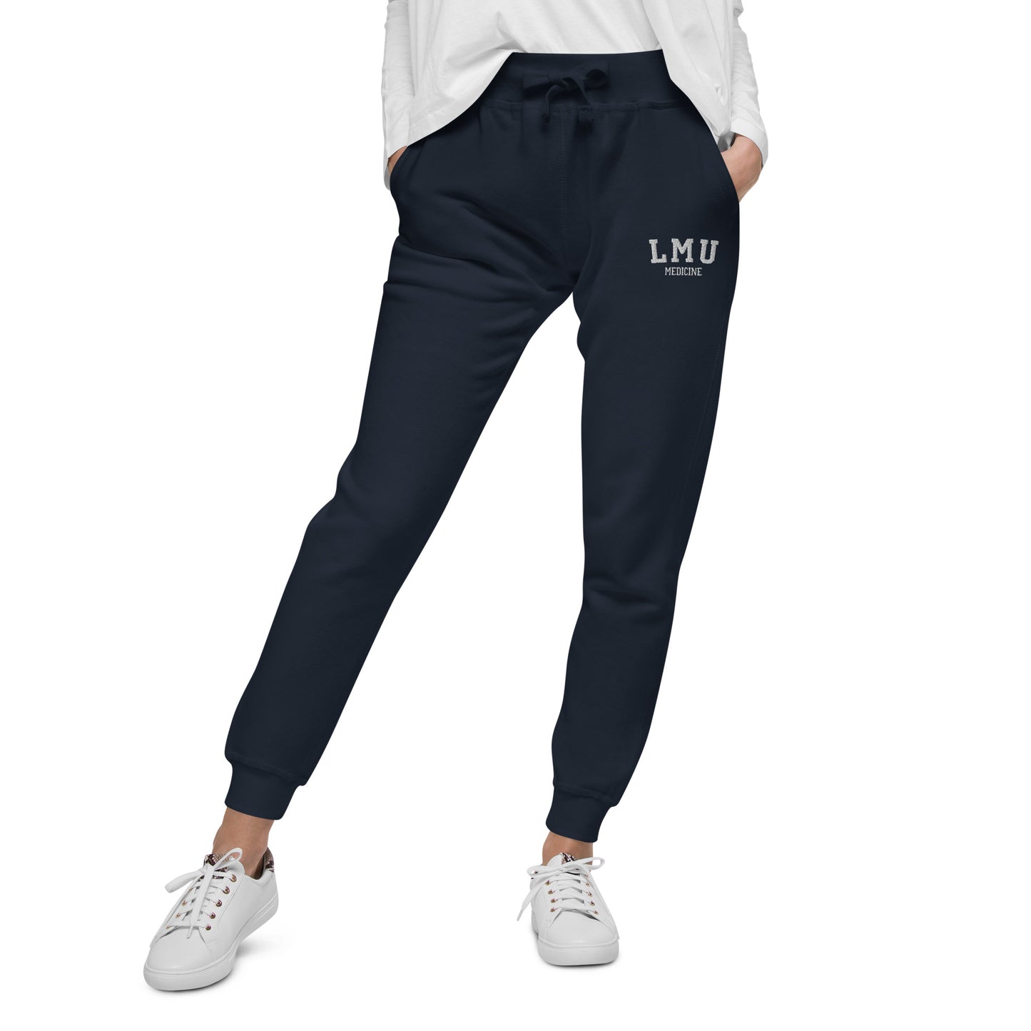 Embroidered School Name Fleece Sweatpants